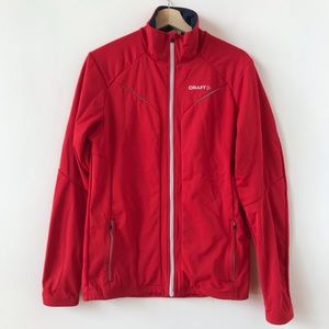 Craft zip up red jacket